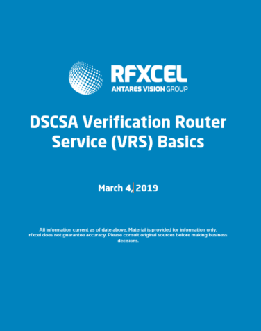DSCSA Verification Router Service (VRS) Basics_March 2019