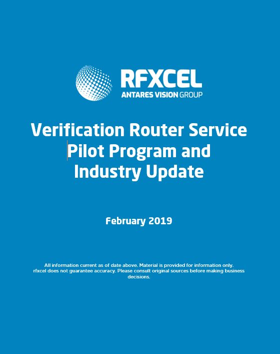 rfxcel VRS Pilot Program and Industry Update