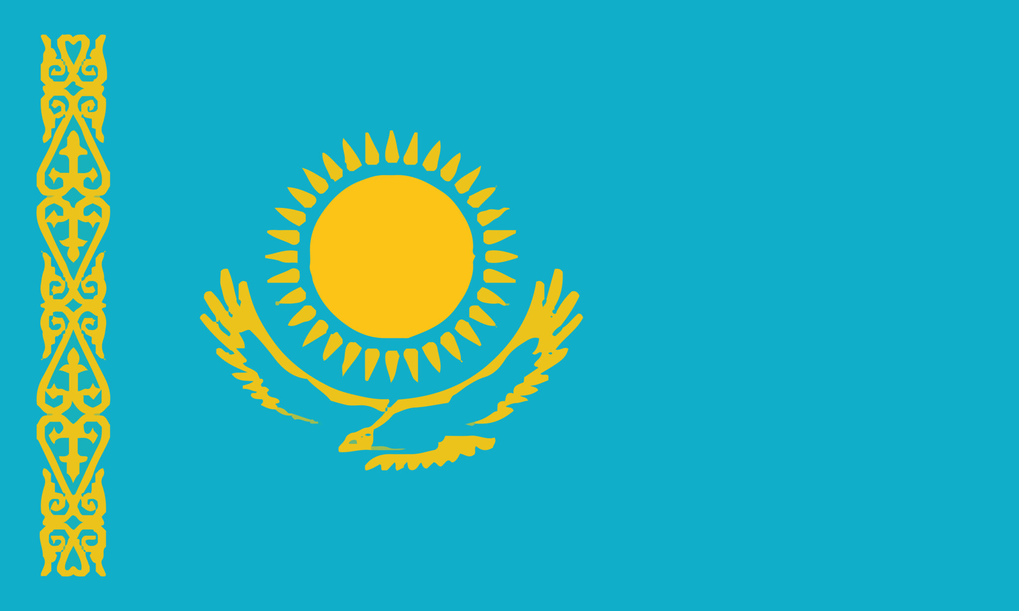National Flag Kazakhstan