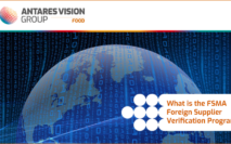 Imagem da Terra conectada por informações digitais ilustra o Programa de Verificação de Fornecedores Estrangeiros da FSMA